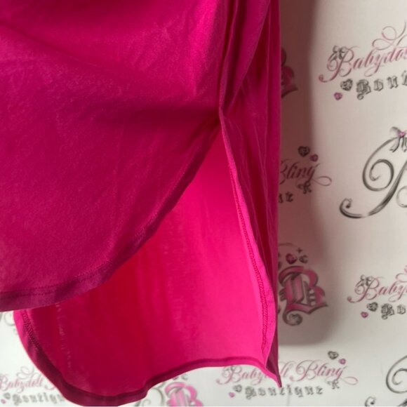 Tribal tank top Vneck flowy comfy bright Fuchsia V-Neck Tank Top - Picture 5 of 8